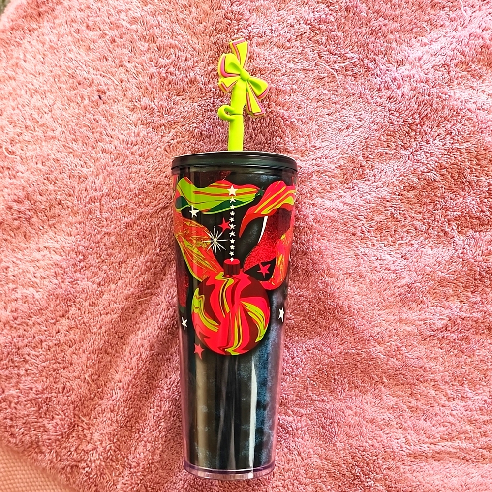 💚🩷 Starbucks Silicone straw Tumbler